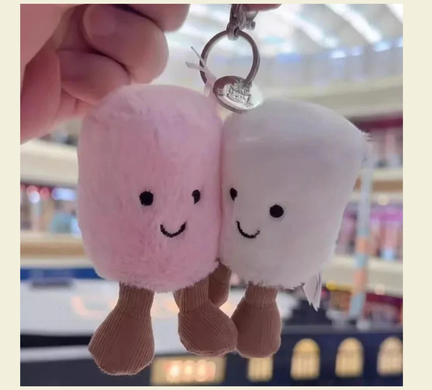 Jellycat Bag Charm Key Rings - Cute Soft Plush Key Ring Various collections