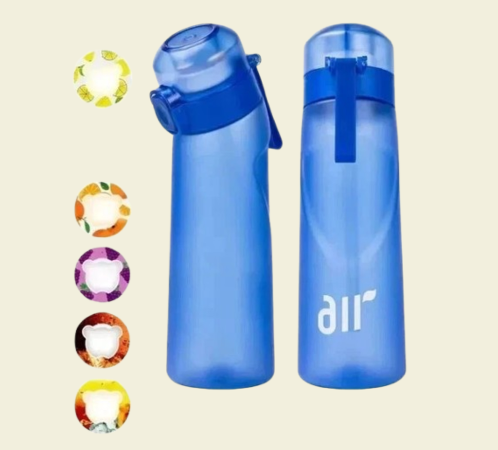 0.8L Red Air Water Bottle with 1 Fruit Pods Included Flavoured Water Bottle Up