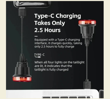 Load image into Gallery viewer, ROCKBROS Bicycle Smart Rear Light Auto-sensing Bike Taillight Waterproof Type-C